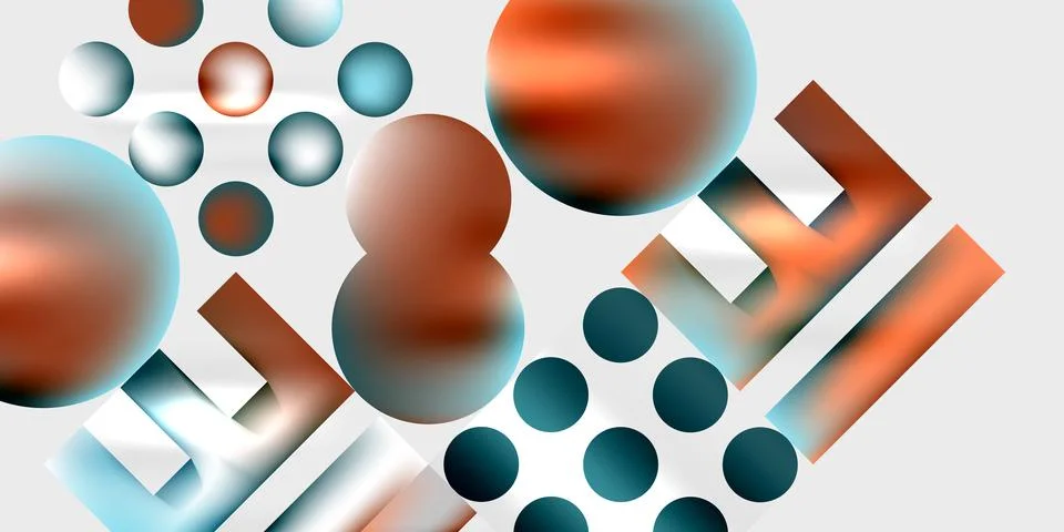 Triangles, circles, squares, rectangles design. Vector Illustration For Stock Illustration