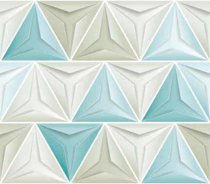 Triangles, color. Vector seamless pattern Illustrazione stock