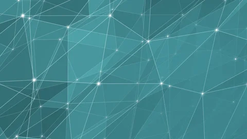Triangles connected abstract polygonal shapes in a striking geometric pattern. Stock Footage 249621902