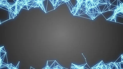 Triangles connection. liquid crystals. electrical neural network. design for 스톡 동영상 87159918