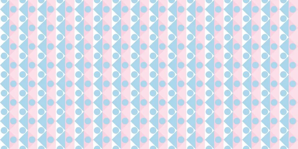 Triangles, dots seamless geometric repeat pattern background Stock Illustration