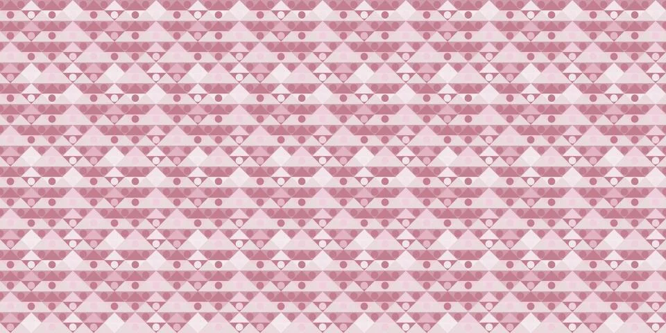 Triangles, dots seamless geometric repeat pattern background Stock Illustration