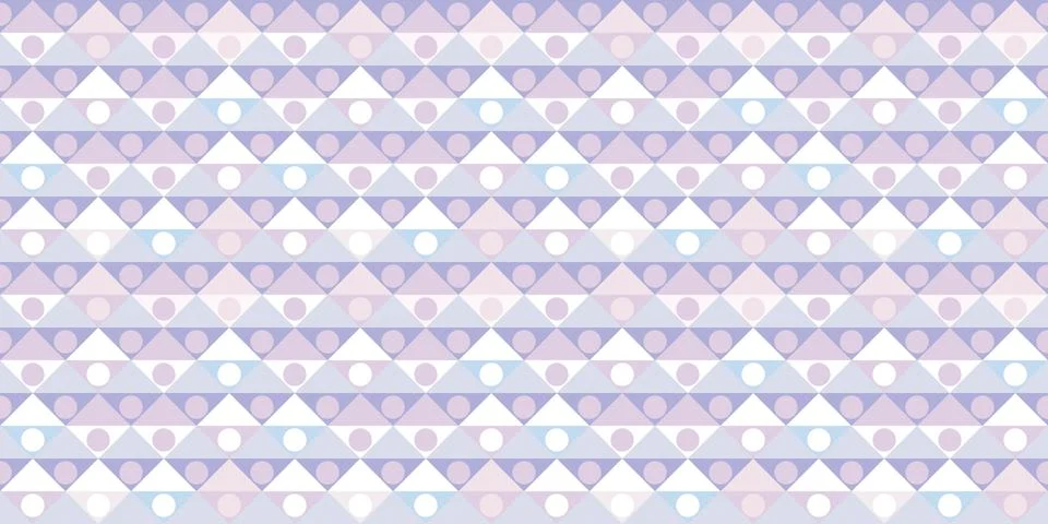 Triangles, dots seamless geometric repeat pattern background Stock Illustration