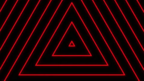 Triangles Echo - Retro Element Pack (RED) Stockbeeldmateriaal 151178750