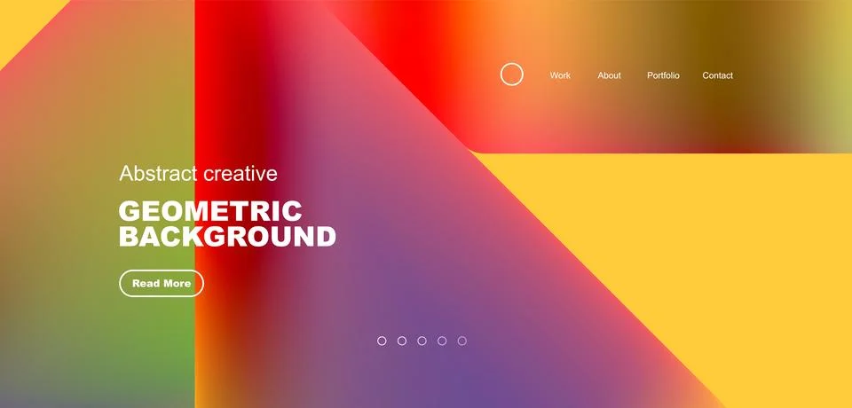 Triangles with fluid colors geometric abstract background. Techno or business Stock Illustration