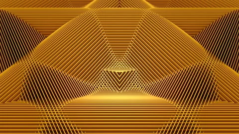 Triangles Form A Wave Stock Footage 145369618