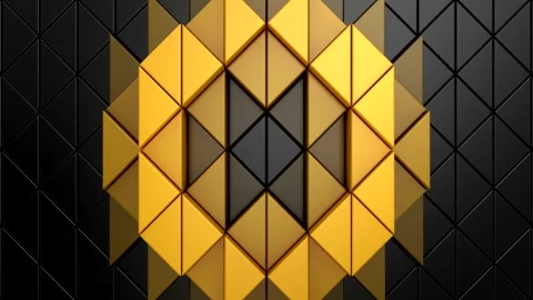 Triangles Form a Wave Stock Footage 319576131