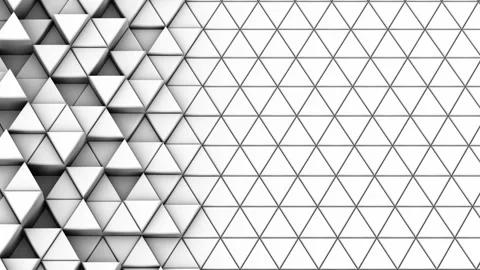 Triangles Formed A Wave Stock Footage 88980208