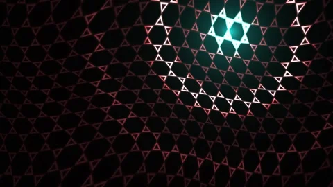 Triangles forming a hexagon pattern. Stock Footage 334893622