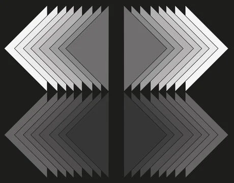 Triangles geometric abstraction Stock Illustration