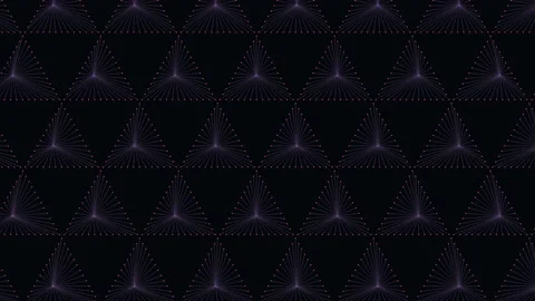 Triangles geometric pattern with neon effect and dots Vídeos de archivo 199335005