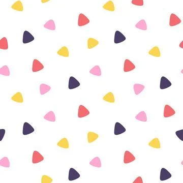 Triangles geometric seamless pattern. Modern background. Stock Illustration