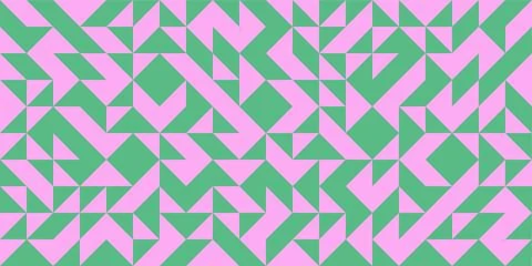 Triangles geometric seamless pattern in vintage mid-century style. Simple flat Stockillustratie