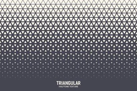 Triangles Halftone Pattern Abstract Geometric Background Stock Illustration