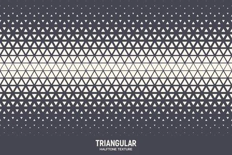 Triangles Halftone Pattern Vector Geometric Technology Abstract Background Illustrazione stock