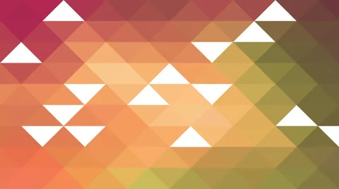 Triangles hipster animation, retro pattern of geometric shapes. Colorful-mosaic  Stock Footage 35987592