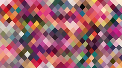 Triangles hipster animation, retro pattern of geometric shapes. Colorful-mosaic  Stock Footage 35987721