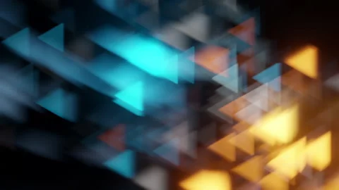 Triangles Lens Bokeh Video stock 221256409