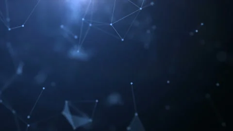 Triangles with lines. Network system. Digital data plexus technology Stock Footage 112113484