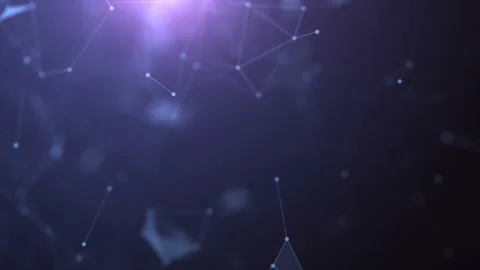 Triangles with lines. Network system. Digital data plexus technology Stock Footage 112113550