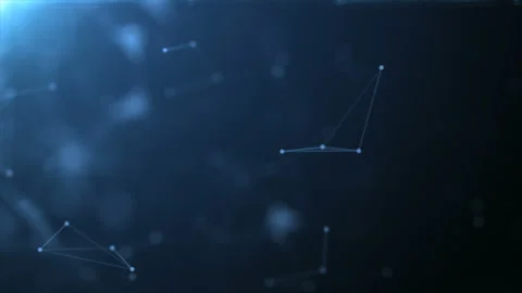 Triangles with lines. Network system. Digital data plexus technology Vídeo Stock 112114051