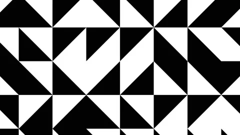 Triangles in minimal animated mosaic. Background with a seamless loop motion Stock Footage 157717366