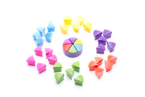 Triangles of multi colors Stock Photos