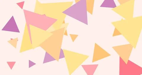 Triangles in pastel colors Stock Illustration