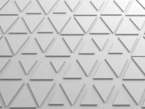 Triangles pattern, 3d render illustration 스톡 일러스트