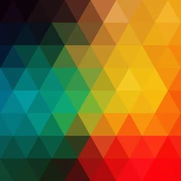 Triangles pattern of geometric shapes. colorful mosaic backdrop. geometric hi Illustrazione stock