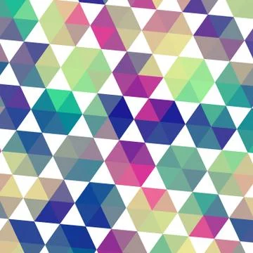 Triangles pattern of geometric shapes. colorful mosaic backdrop. geometric hi Illustrazione stock