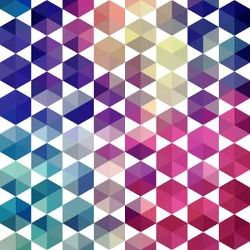 Triangles pattern of geometric shapes. colorful mosaic backdrop. geometric hi Stock Illustration
