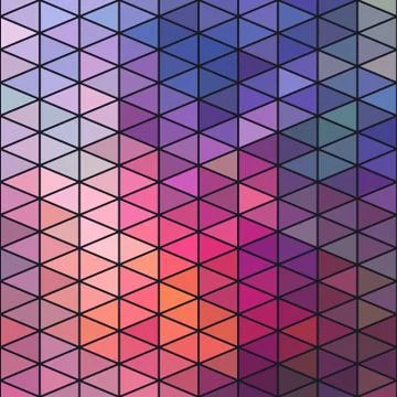 Triangles pattern of geometric shapes. colorful mosaic backdrop. geometric hi Stock Illustration
