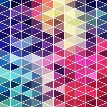 Triangles pattern of geometric shapes. colorful mosaic backdrop. geometric hi Illustrazione stock