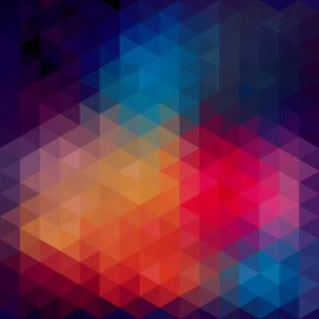 Triangles pattern of geometric shapes. colorful mosaic backdrop. geometric hi Illustrazione stock