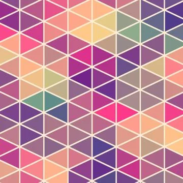 Triangles pattern of geometric shapes. colorful mosaic backdrop. geometric hi Stock Illustration