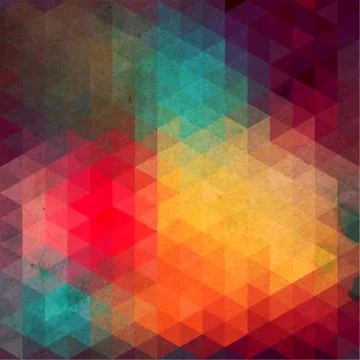 Triangles pattern of geometric shapes. colorful mosaic backdrop. geometric hi 스톡 일러스트