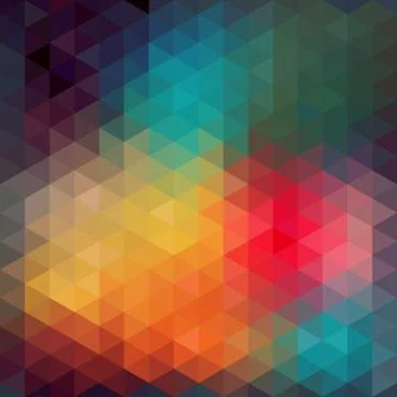 Triangles pattern of geometric shapes. colorful mosaic backdrop. geometric hi Illustrazione stock