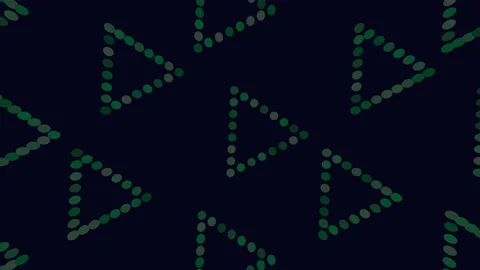 Triangles pattern with neon dots on blue gradient 스톡 동영상 199329648
