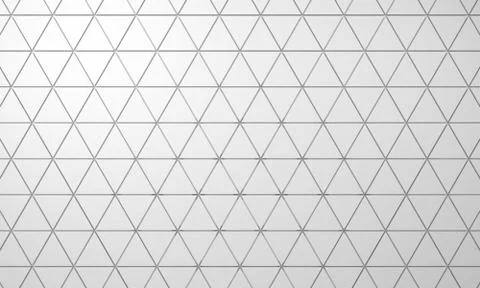 Triangles pattern on wall, 3d illustration Stock Illustration