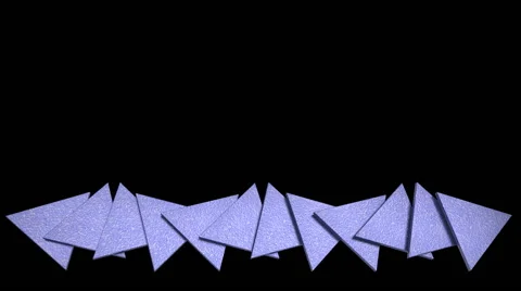 Triangles in a row.2 in 1 Stock Footage 46319961