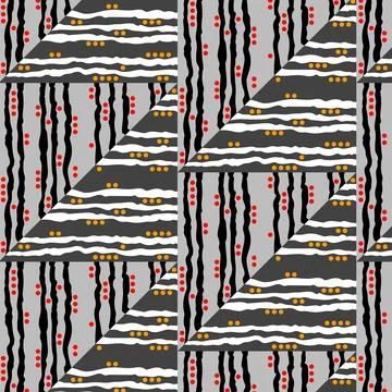 Triangles seamless pattern. Classic flavor and modern graphics. Stock Illustration