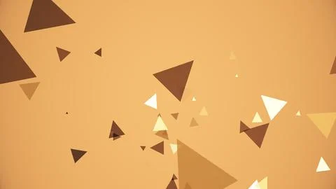 Triangles spring up on a colorful background Stock Illustration