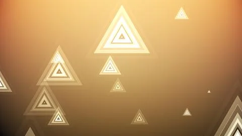 Triangles spring up on a colorful background Stock Illustration