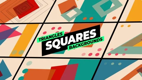 Triangles Squares Backgrounds Stock After Effects