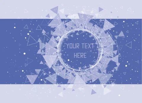 Triangles, stars and circle pattern background. Stock Illustration