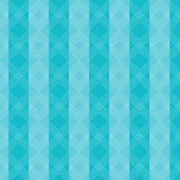 Triangles wavy lines pattern on blue striped background. Stock Illustration