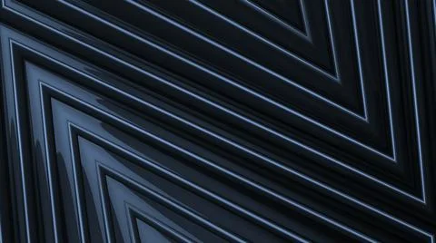 Triangular 3d pattern with metallic texture. Motion. Beautiful pattern with Illustrazione stock