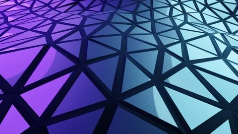 Triangular abstract background. 3D looping animation Stock Footage 266172485