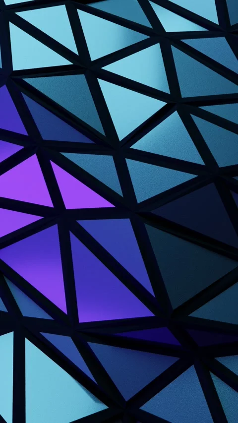 Triangular abstract background. 3D looping animation Video stock 266223592